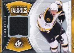 2009-10 SP Game Used Authentic Fabrics Jersey #AF-BW Blake Wheeler Bruins
